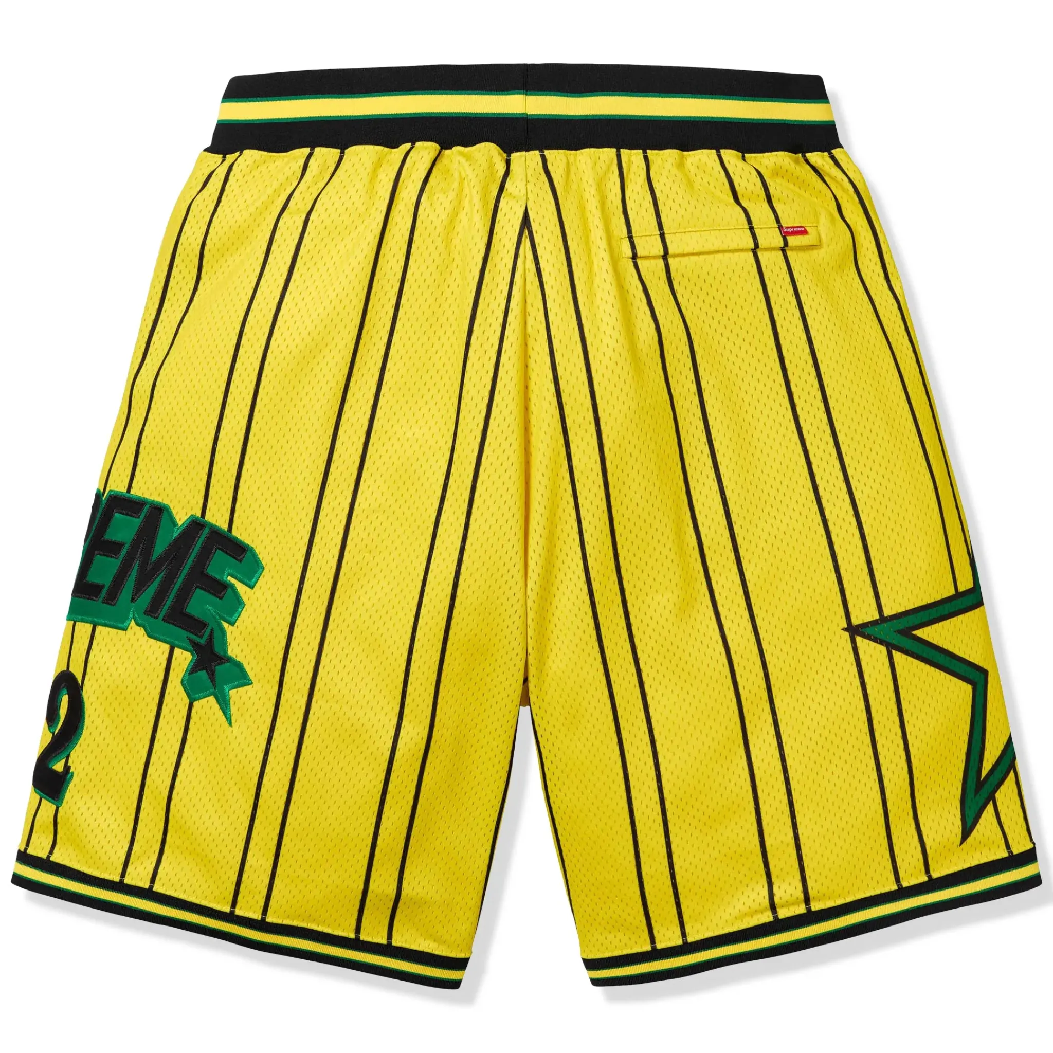 Supreme Star Basketball Yellow Shorts< Shorts