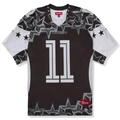 Supreme Stars Football Jersey Black< T-shirts
