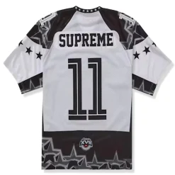 Supreme Stars Football Jersey Black< T-shirts