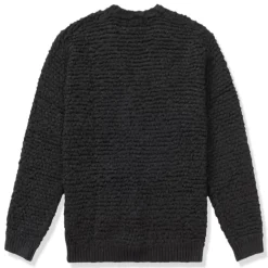Supreme Textured Black Knotted Cardigan< Sweatshirts & Hoodies