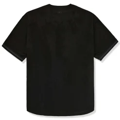 Supreme Ultrasuede Mesh Baseball Black Jersey< T-shirts