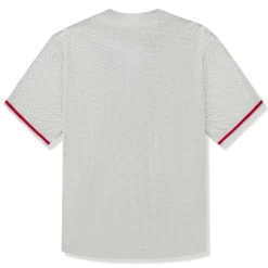 Supreme Ultrasuede Mesh Baseball Grey Jersey< T-shirts