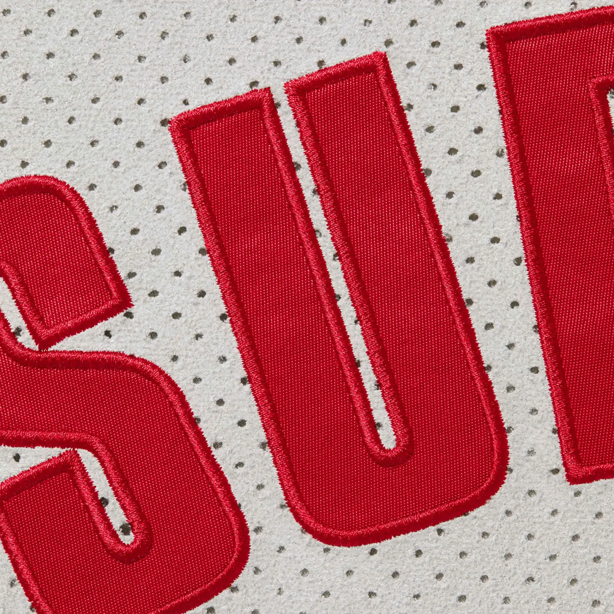 Supreme Ultrasuede Mesh Baseball Grey Jersey< T-shirts