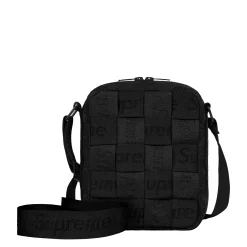 Supreme Woven Black Shoulder Bag< Cross Body Bags|Bags