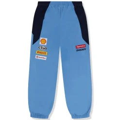 Supreme x Ducati Light Blue Track Pants< Bottoms