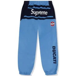 Supreme x Ducati Light Blue Track Pants< Bottoms