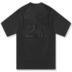 Supreme x Jordan Warm Up Black Jersey< T-shirts