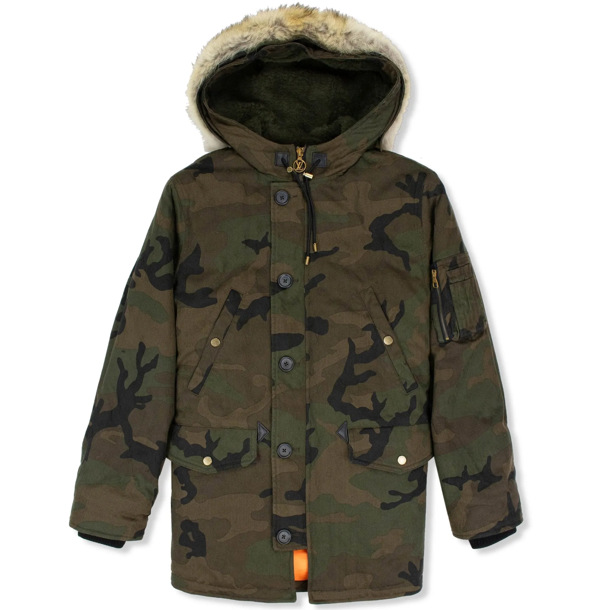 Supreme x Louis Vuitton Jacquard Denim Parka Jacket< Coats & Jackets