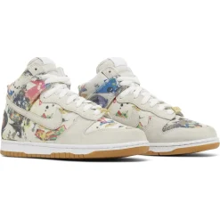 Nike Supreme x SB Dunk High Rammellzee< White Trainers|Trainers