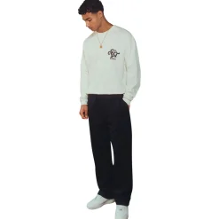 Syenti Emblem Long-Sleeved Off White T Shirt< T-shirts