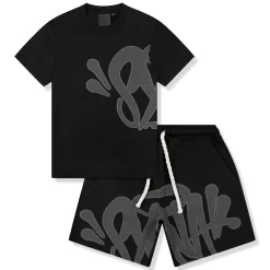 Syna World Logo Black T-Shirt & Shorts< Shorts|Matching Sets