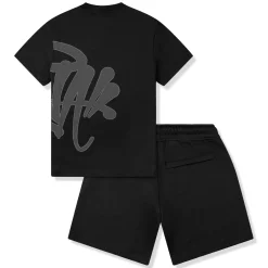 Syna World Logo Black T-Shirt & Shorts< Shorts|Matching Sets