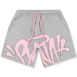 Syna World Logo Grey Pink T-Shirt & Shorts< Shorts|T-shirts