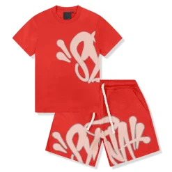 Syna World Logo Red T-Shirt & Shorts< Shorts|Matching Sets