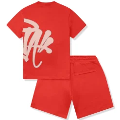 Syna World Logo Red T-Shirt & Shorts< Shorts|Matching Sets