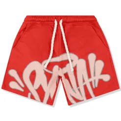 Syna World Logo Red T-Shirt & Shorts< Shorts|Matching Sets