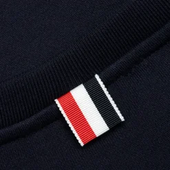 Thom Browne Classic Loopback 4-Bar Tonal Relaxed Navy Blue Sweatshirt< Sweatshirts & Hoodies