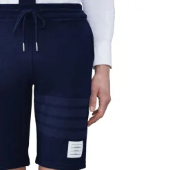 Thom Browne Classic Loopback 4-Bar Blue Sweat Shorts< Bottoms|Shorts
