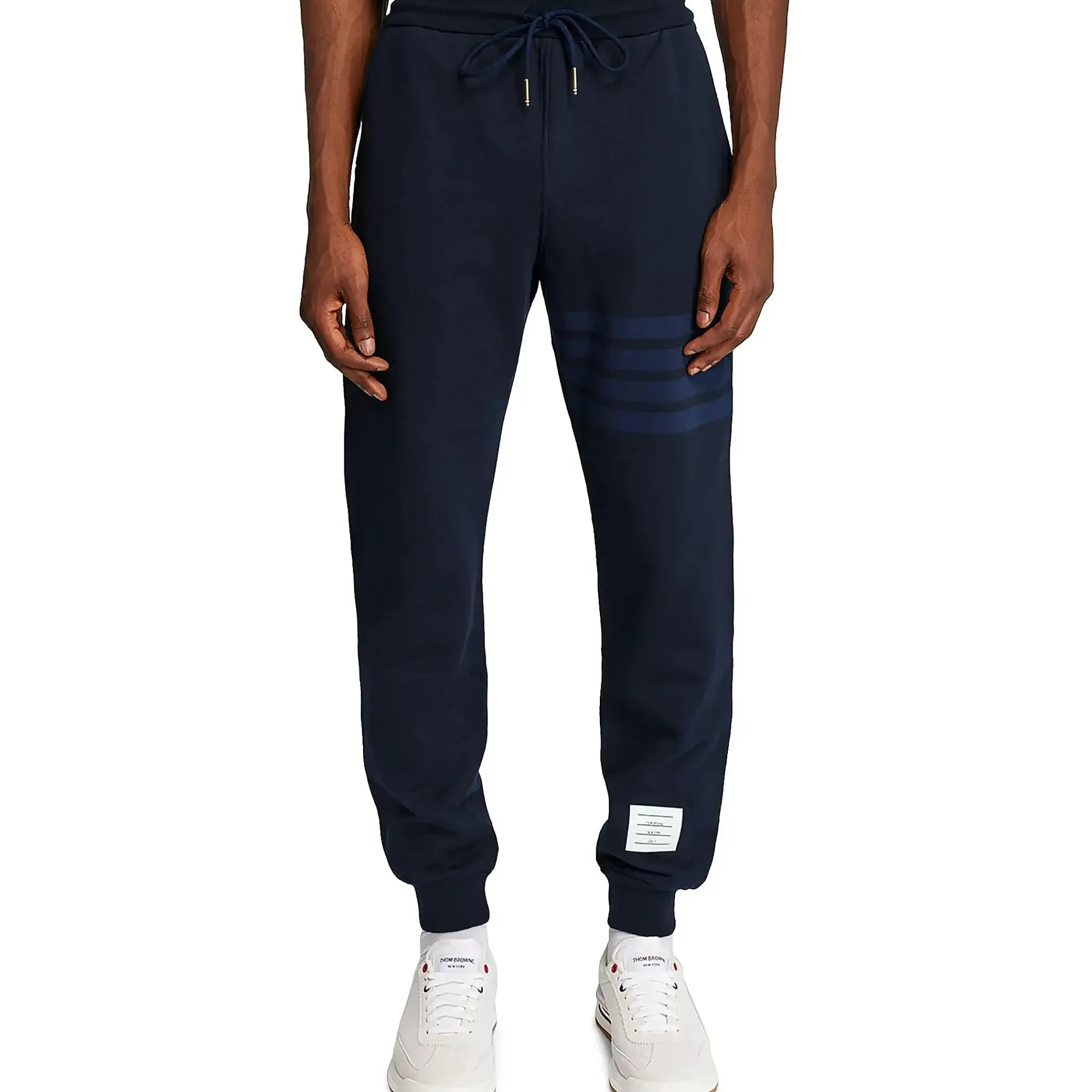 Thom Browne Classic Loopback 4-Bar Blue Sweatpants< Bottoms|Sweatpants