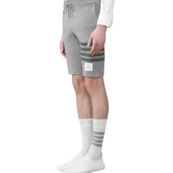 Thom Browne Classic Loopback 4-Bar Grey Sweat Shorts< Bottoms|Shorts