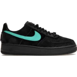 Nike Tiffany & Co. x Air Force 1 Low Black Tiffany Blue< Black Trainers|Trainers