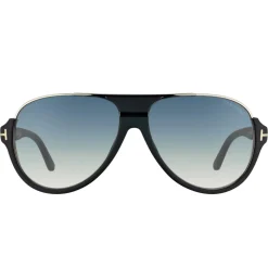 Tom Ford Dimitry FT0334 02W 59 Black Blue Sunglasses< Sunglasses
