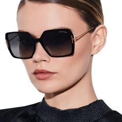 Tom Ford Joanna FT1039 01B 59 Black Sunglasses< Sunglasses