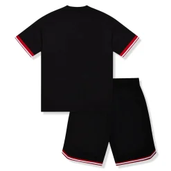 Trapstar Arch Mesh Black T Shirt & Shorts< Shorts|Matching Sets