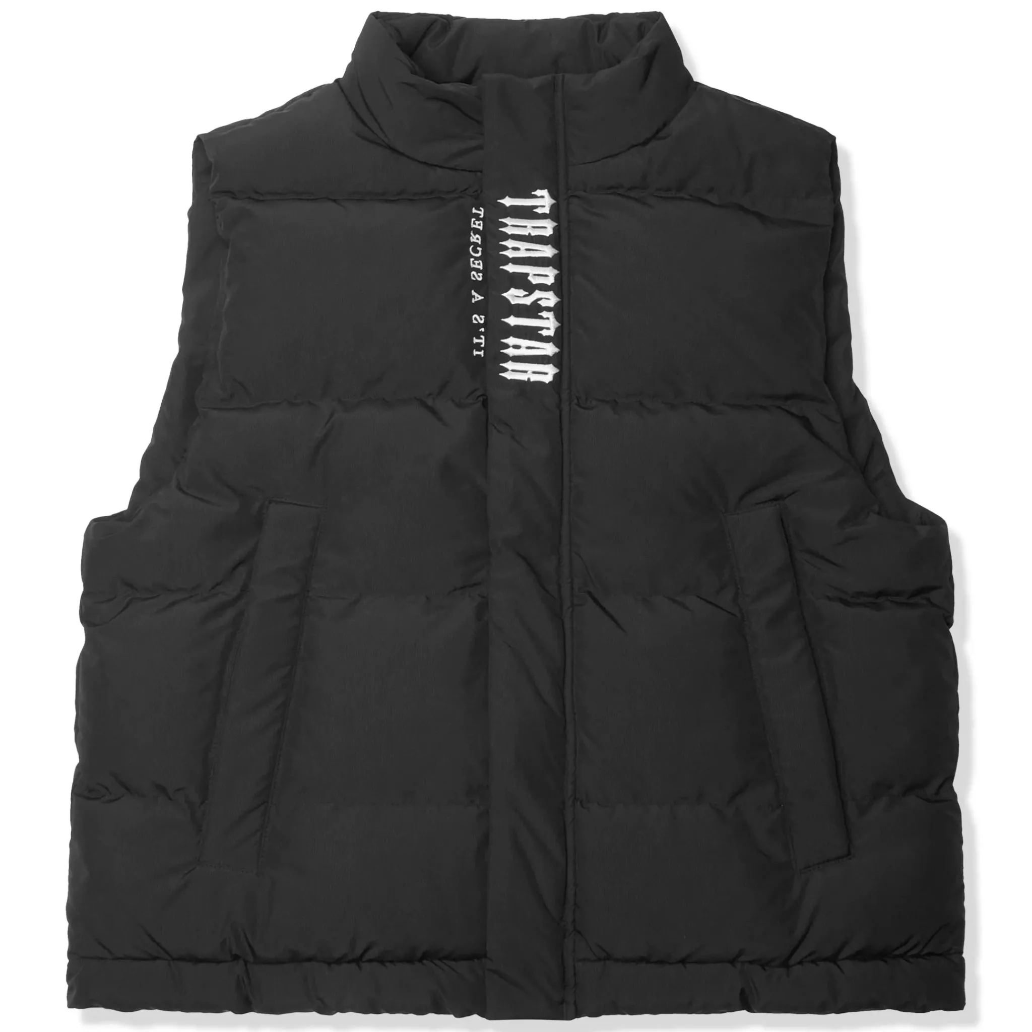 Trapstar Decoded Black White Gilet< Coats & Jackets