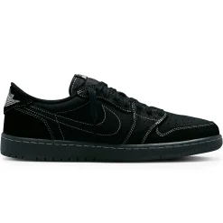 Air Jordan Travis Scott x 1 Low OG SP Black Phantom< Trainers|Black Trainers