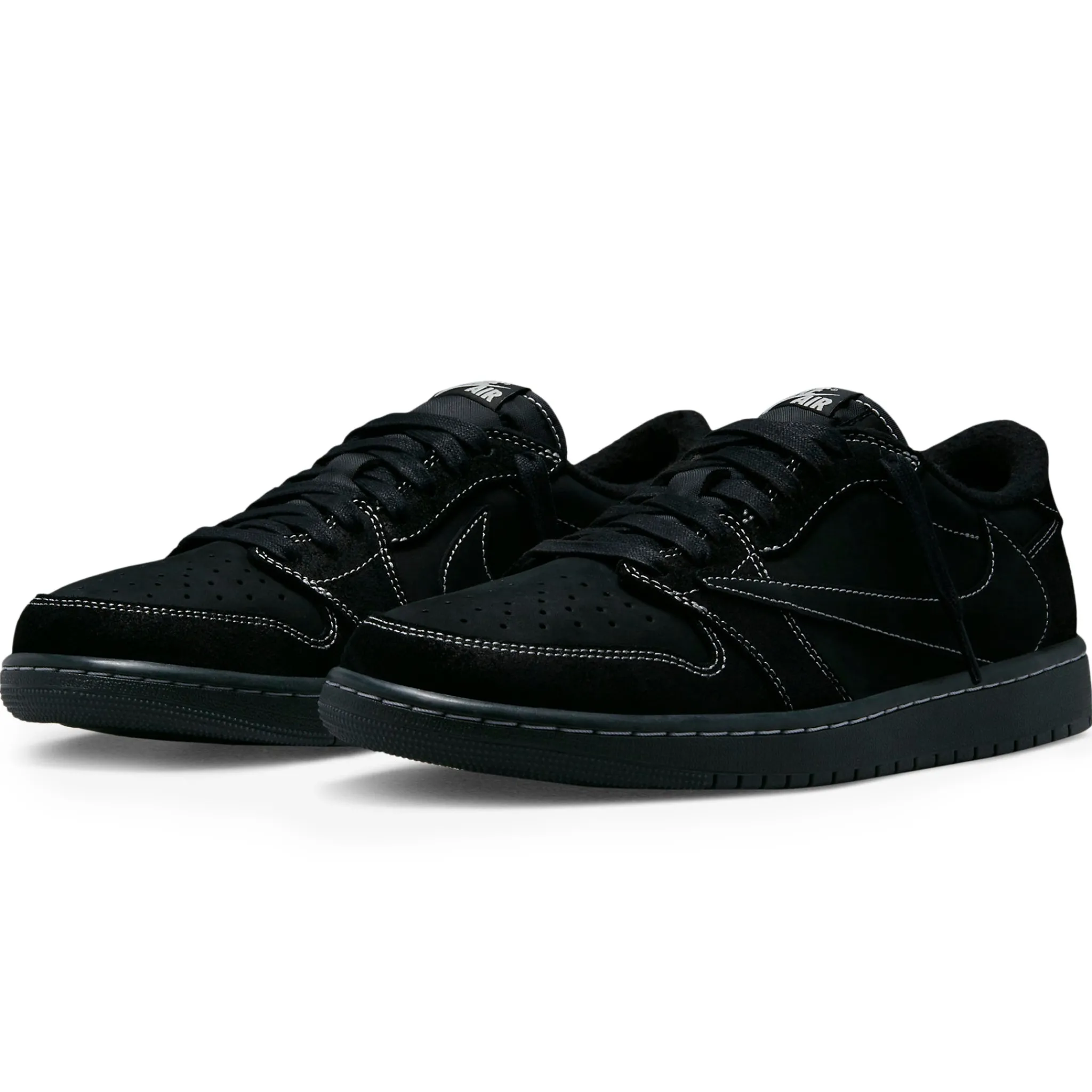Air Jordan Travis Scott x 1 Low OG SP Black Phantom< Trainers|Black Trainers