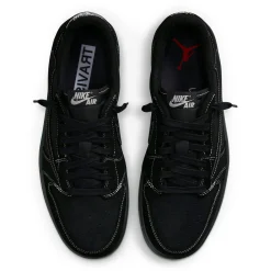 Air Jordan Travis Scott x 1 Low OG SP Black Phantom< Trainers|Black Trainers