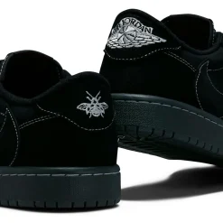 Air Jordan Travis Scott x 1 Low OG SP Black Phantom< Trainers|Black Trainers