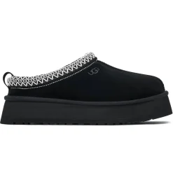 UGG Tazz Platform Black Slippers (W)< Black Trainers
