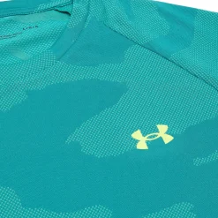Under Armour UA Velocity Jacquard Turquoise T Shirt< Activewear|T-shirts