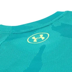 Under Armour UA Velocity Jacquard Turquoise T Shirt< Activewear|T-shirts