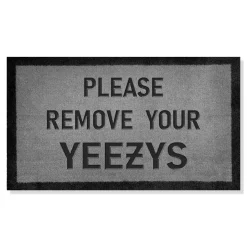 Project Crepslocker Yeezy Light Grey Doormat 70x40cm< Rugs & Mats|Designer Home Accessories