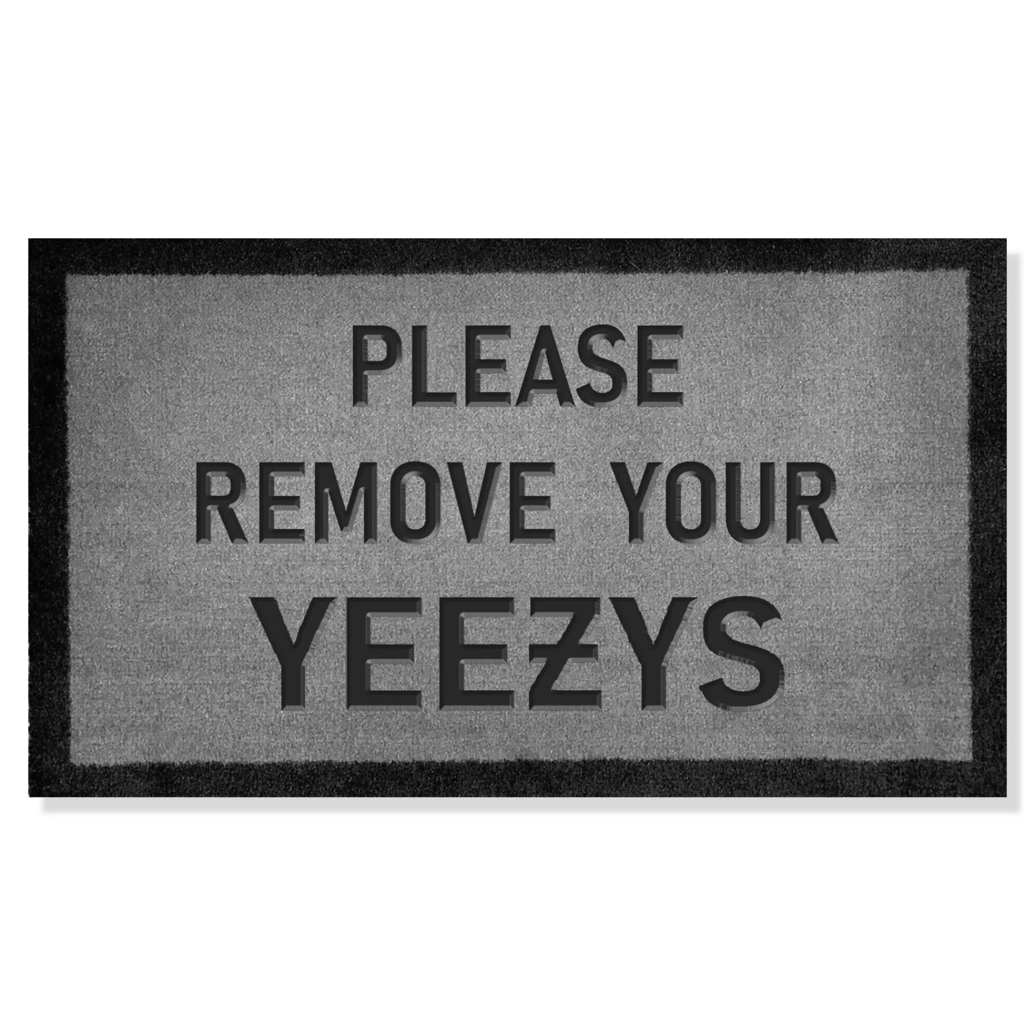 Project Crepslocker Yeezy Light Grey Doormat 70x40cm< Rugs & Mats|Designer Home Accessories