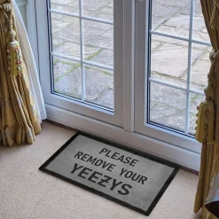 Project Crepslocker Yeezy Light Grey Doormat 70x40cm< Rugs & Mats|Designer Home Accessories